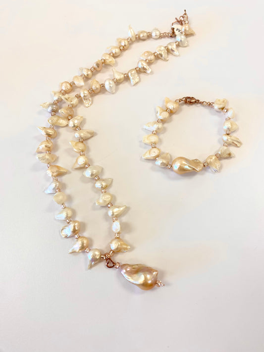 Champagne Pearl Bracelet