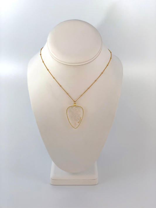 Quartz Drop Necklace